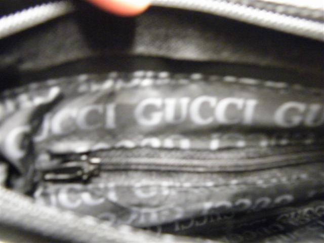 4 Gucci handvska svart lder