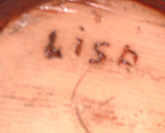 Vase signed Lisa. Lisa Larsson(1931- )
