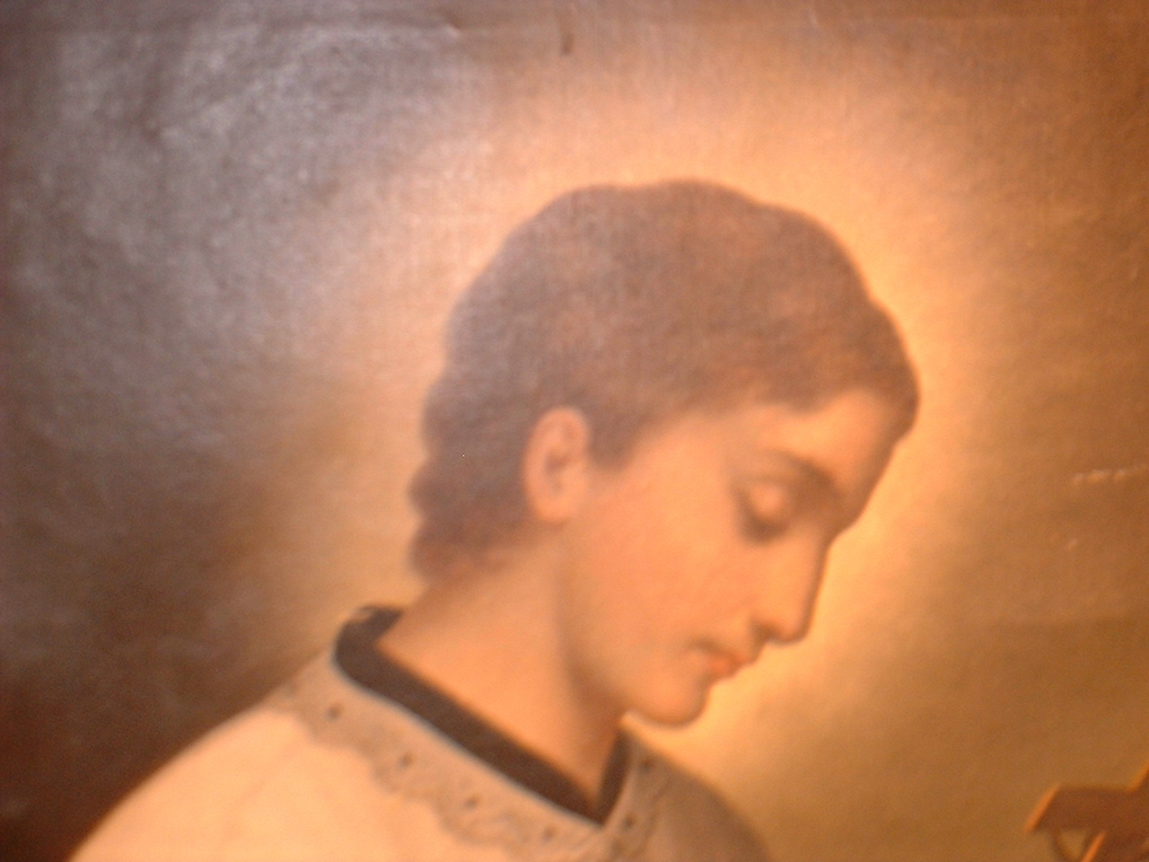 Old master oil painting on canvas. Catholic saint.