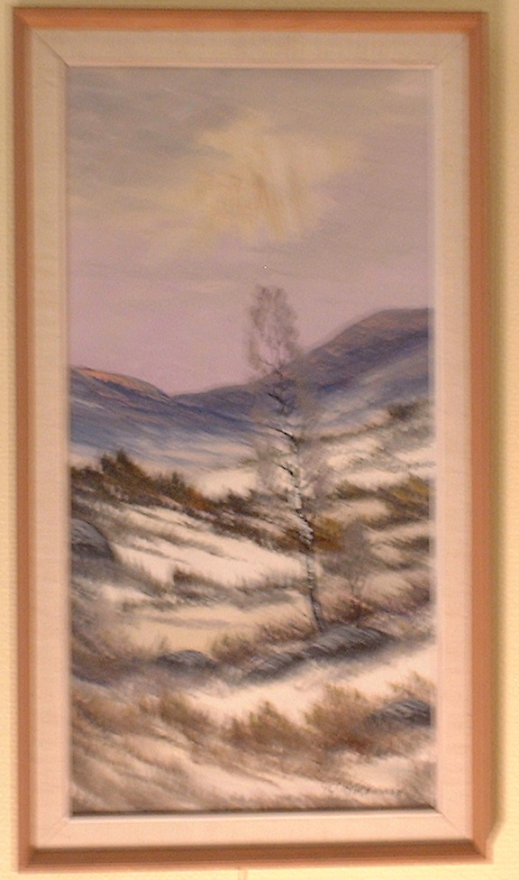 Beautiful winter landscape sign. G Magnusson