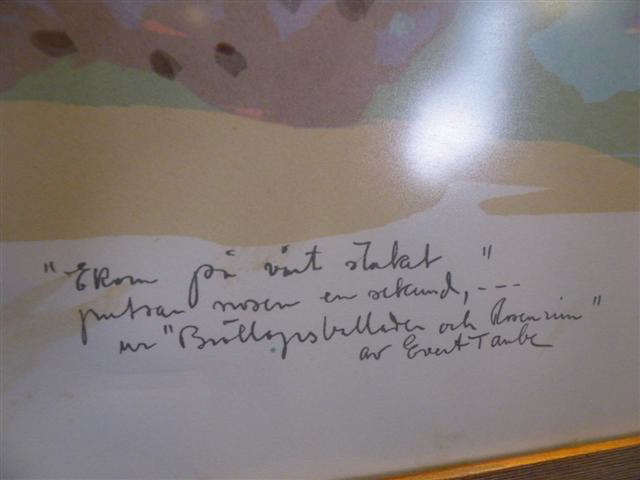 Astri Bergman Taube(1898-1981) signed and numbered litography