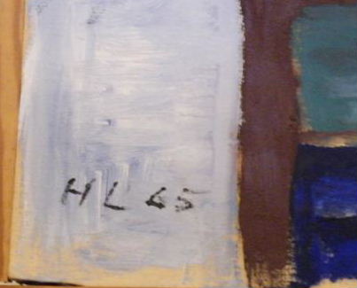 Oil on canvas signed HL -65